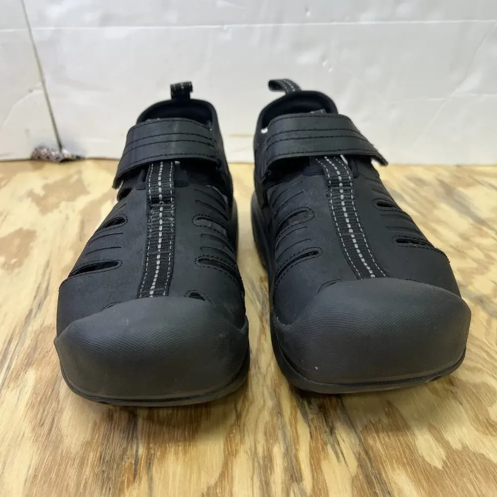 Crocs Yukon Fisherman Sandals 209875 Black Outdoor Water Mens Size 9